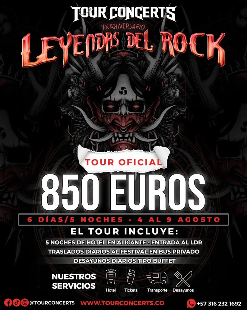 Tour Oficial a Leyendas del Rock 2026 Thumbnail